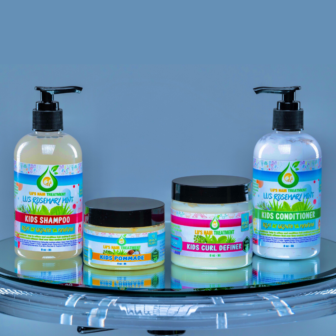 kids sulfate free shampoo, gentle children's hair wash, kids curl defining cream, fruit scented kids hair set